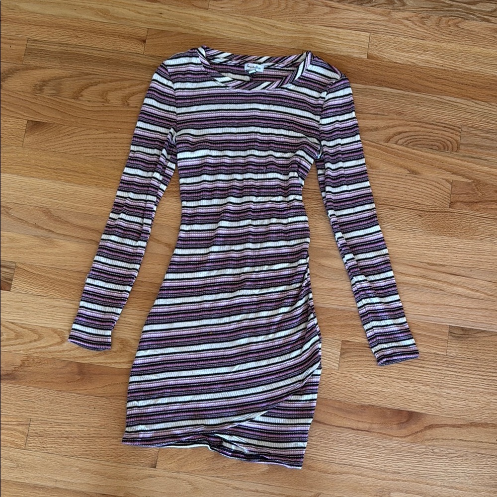 Striped Long Sleeve Dress